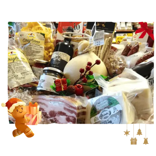 Il cesto regalo gourmet da regsalare a natale lo trovi dalla Sorgente dell'alimentazione D'Onofrio
